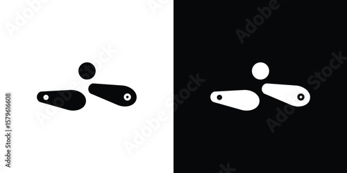 Pinball icon collection. Flat illustration of vector icon