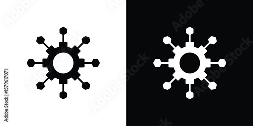 Microservices icon collection. Flat illustration of vector icon