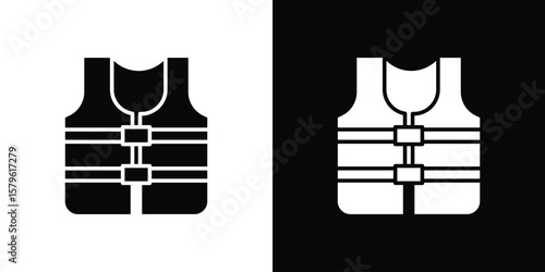 Lifejacket icon collection. Flat illustration of vector icon