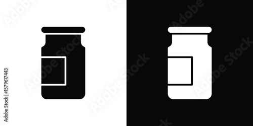 Jar icon collection. Flat illustration of vector icon