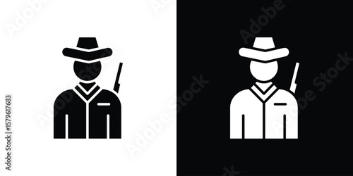 Hunter icon collection. Flat illustration of vector icon