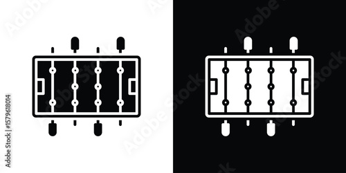 Foosball icon collection. Flat illustration of vector icon