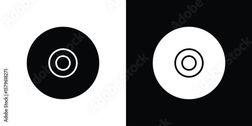 DVD icon collection. Flat illustration of vector icon