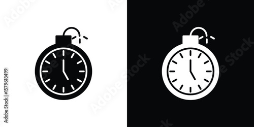 Deadline icon collection. Flat illustration of vector icon