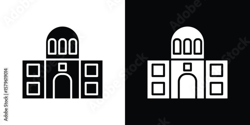 City hall icon collection. Flat illustration of vector icon