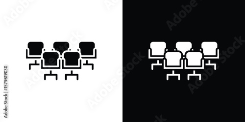 Cinema seat icon collection. Flat illustration of vector icon
