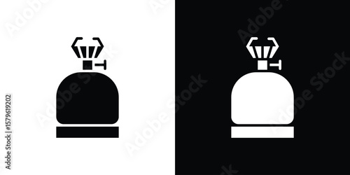 Camping gas icon collection. Flat illustration of vector icon