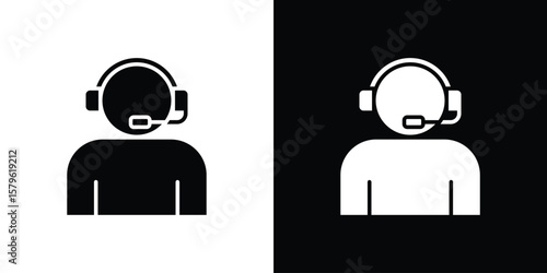 Callcenter icon collection. Flat illustration of vector icon