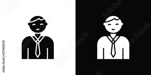 Businessman icon collection. Flat illustration of vector icon