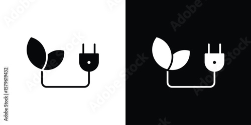 Biomass energy icon collection. Flat illustration of vector icon