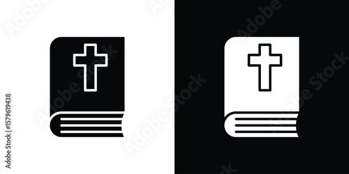Bible icon collection. Flat illustration of vector icon