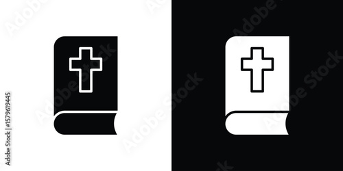 Bible icon collection. Flat illustration of vector icon