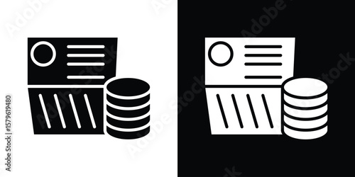Bankbook icon collection. Flat illustration of vector icon