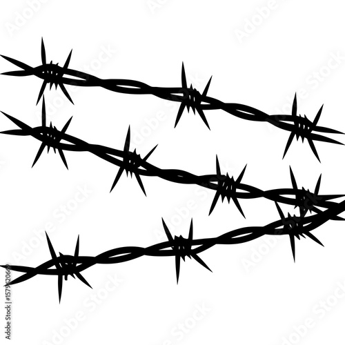 Barbed wire vector, a modern barbed wire art design, a black vector of barbed wire, a simple barbed wire art, a barbed wire isolated