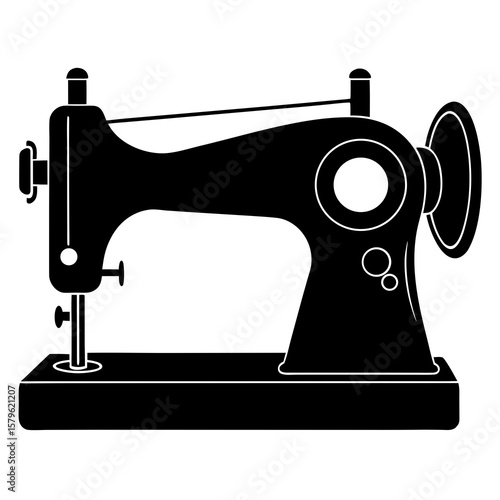 Sewing machine vector, a modern sewing machine art design, black vector of a sewing machine, simple sewing machine art, a sewing machine isolated