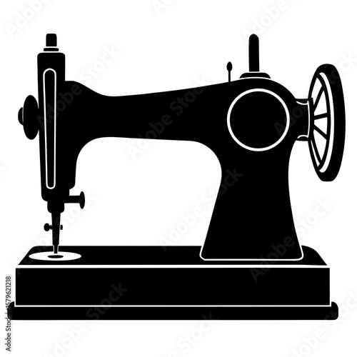 Sewing machine vector, a modern sewing machine art design, black vector of a sewing machine, simple sewing machine art, a sewing machine isolated
