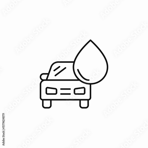car wash icon sign vector