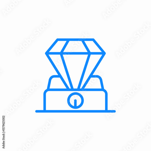 diamond award icon sign vector