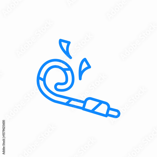 party popper icon sign vector