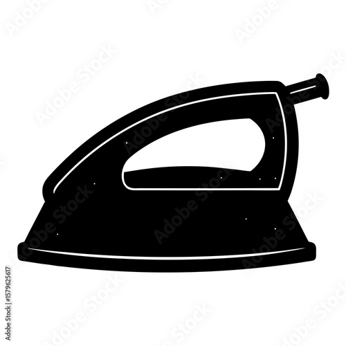 Electric iron vector, an electric iron art design, vector of an electric iron, simple electric iron art, a simple iron isolated