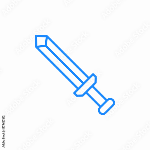 ancient sword icon sign vector