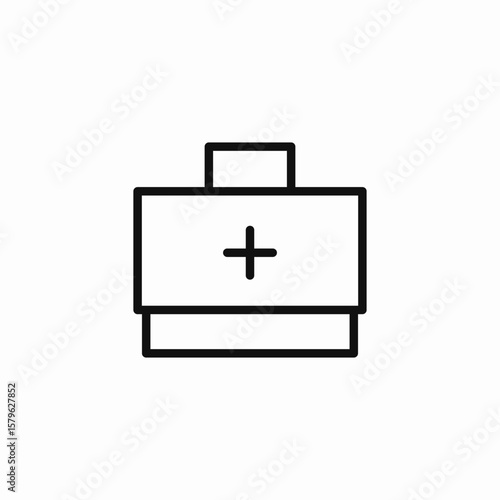 first aid icon sign vector