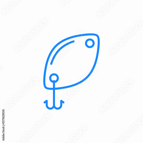 fishing lure icon sign vector