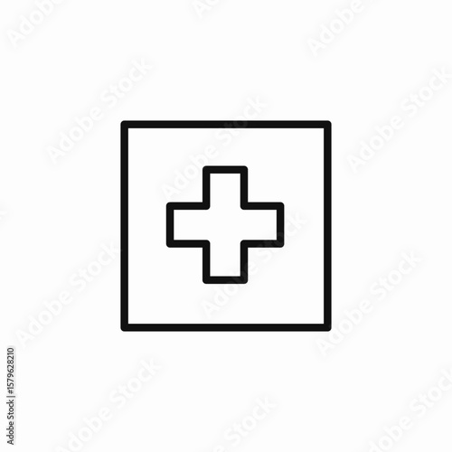 hospital sign icon sign vector