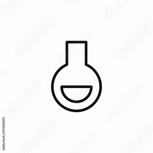 laboratory flask icon sign vector