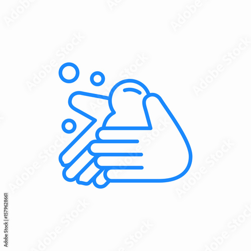 washing hands icon sign vector