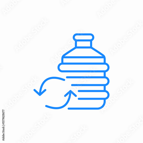 water cycle icon sign vector