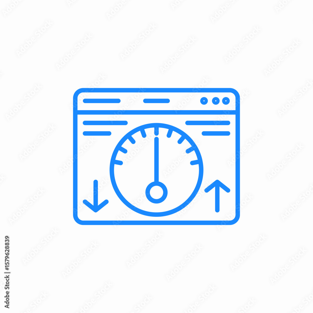 Obraz premium website traffic icon sign vector