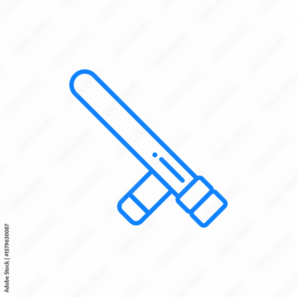 Fototapeta premium cricket bat icon sign vector