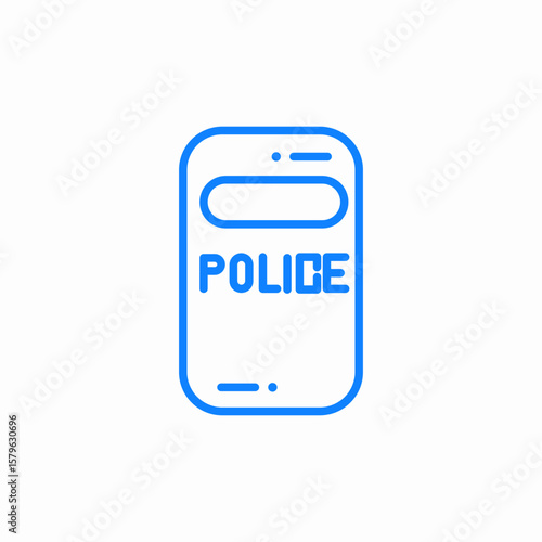 police protector icon sign vector