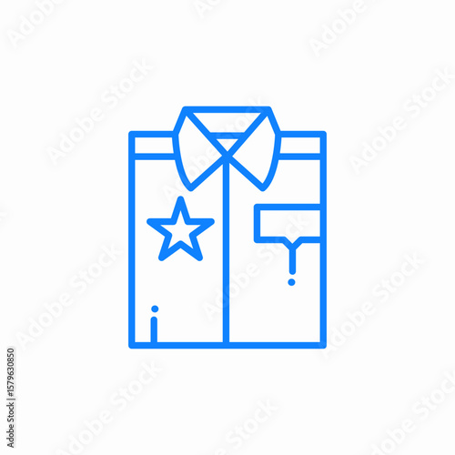shirt man dress icon sign vector