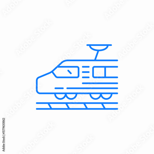 speed train icon sign vector