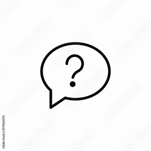 idea question icon sign vector
