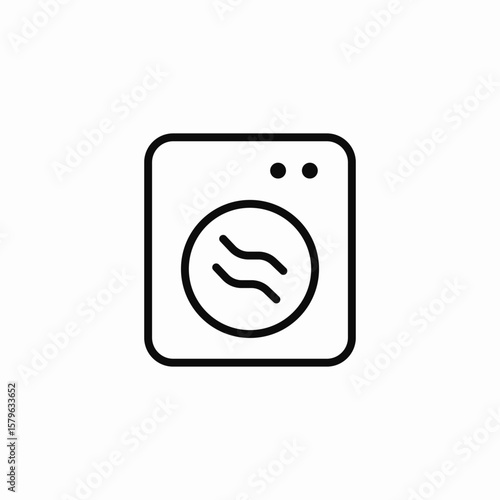 washing maschine clothing icon sign vector