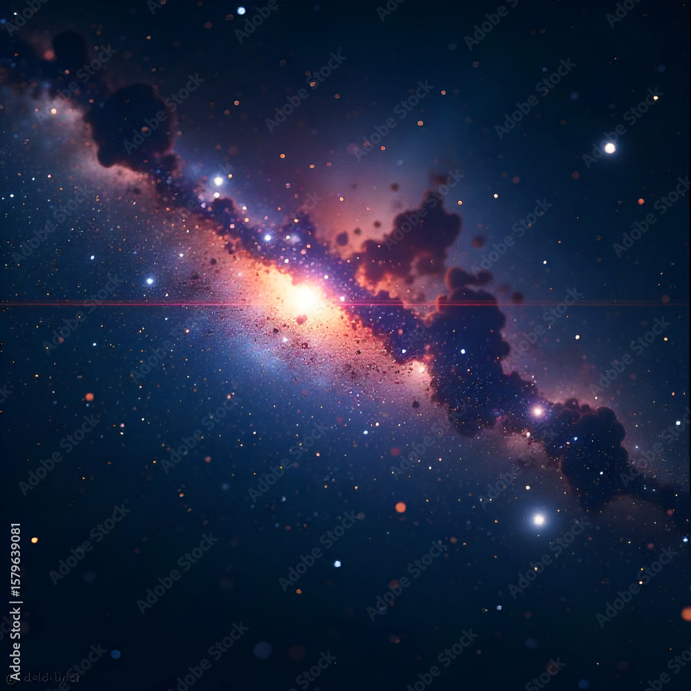 Fototapeta premium man in space