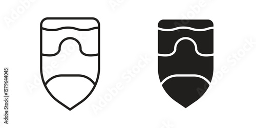 Tonsillitis icon vector modern flat and stroke designs