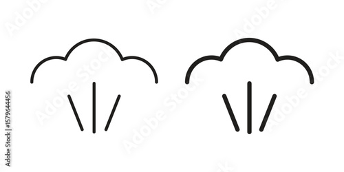 Steam icon vector modern flat and stroke designs