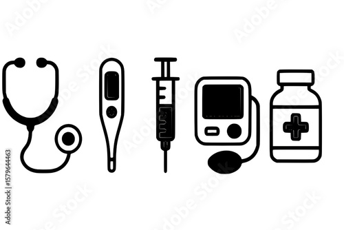 set of medical icons