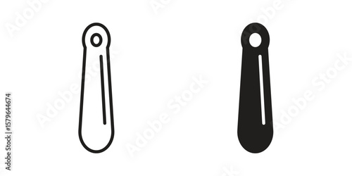 Shoehorn icon vector modern flat and stroke designs