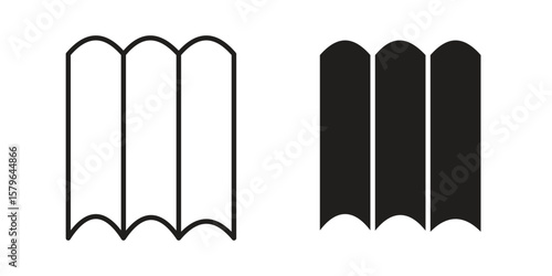 Roof tile icon vector modern flat and stroke designs