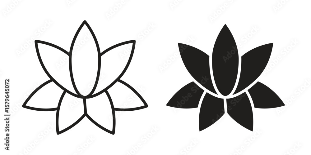 Fototapeta premium Protea icon vector modern flat and stroke designs