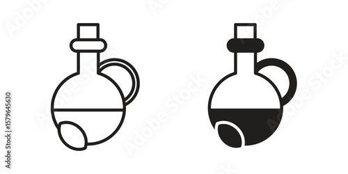 Massage oil icon vector modern flat and stroke designs