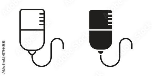 Intravenous icon vector modern flat and stroke designs
