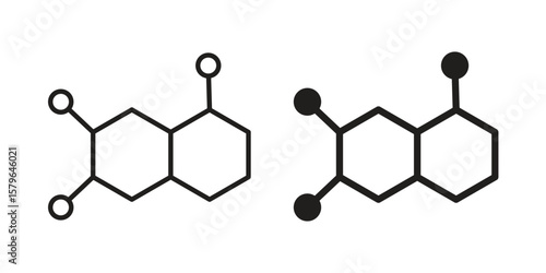 Hormones icon vector modern flat and stroke designs