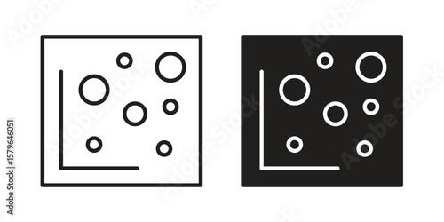 Heat Map icon vector modern flat and stroke designs