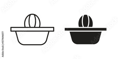 Hand Juicer icon vector modern flat and stroke designs